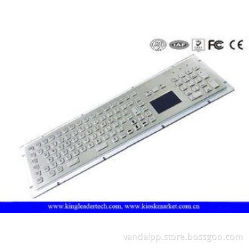 Stainless Steel Industrial Keyboard With Touchpad High Vand